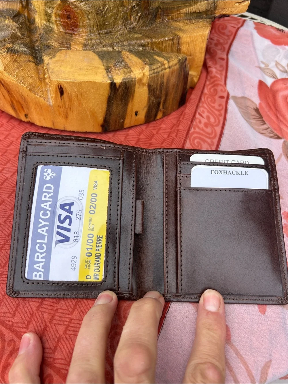 Foxhackle Slim Bifold Leather Men’s Wallet RFID